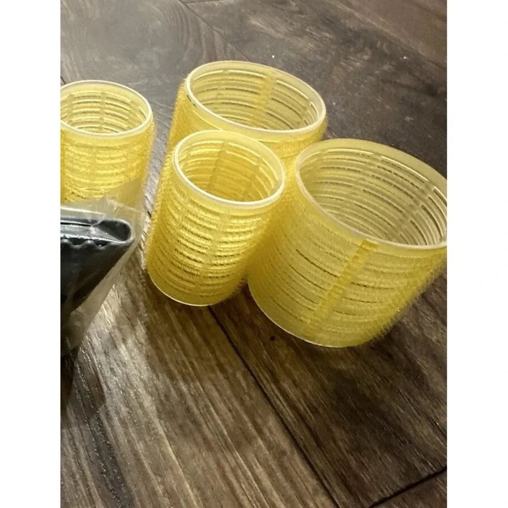 Drybar High Tops Self-Grip Rollers Yellow Hair Volumizing Set of 4 Mixed Sizes